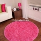 круглый розовый коврик